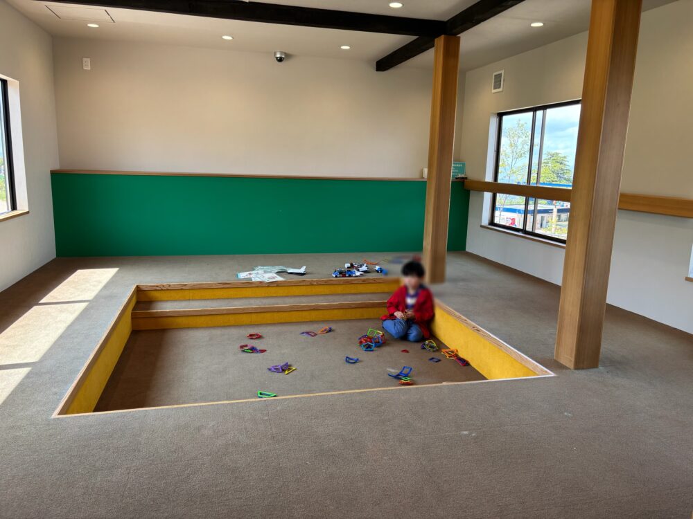 Toddler-friendly climbing area in the Mountain Hat indoor playground