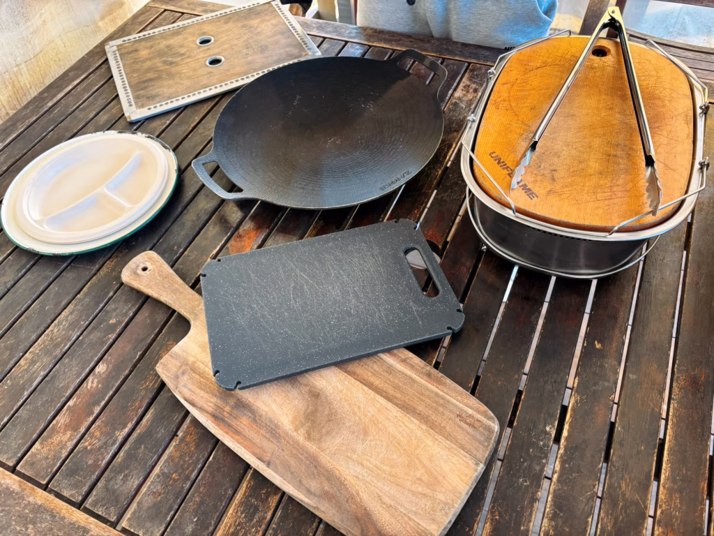 京都るり渓GLAXで用意されている調理器具