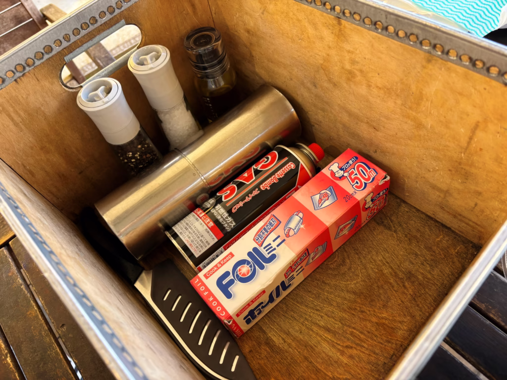 京都るり渓GLAXで用意されている調理器具